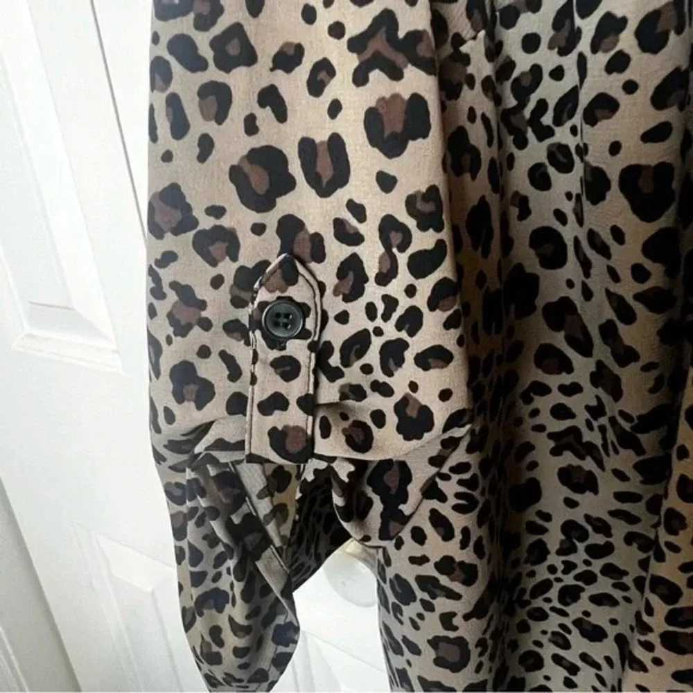 Catherines Animal Print Button Down Tunic Size 22 24